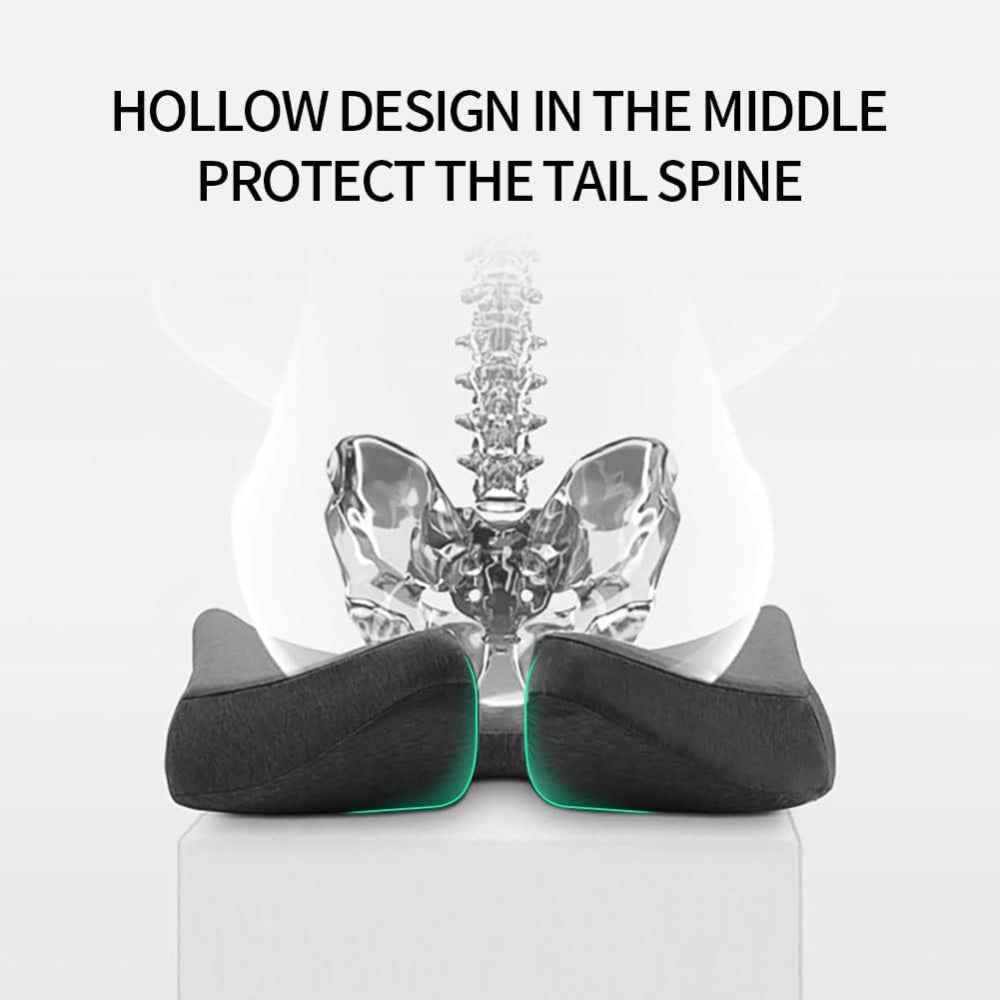 Postura - Komfortables ergonomisches Sitzkissen zur sofortigen Entlastung von Rücken und Hüfte