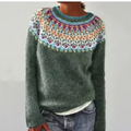 Maglione retrò comodo per uno stile accogliente da donna