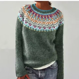 Komfortabler Retro-Pullover für einen gemütlichen Stil Damen