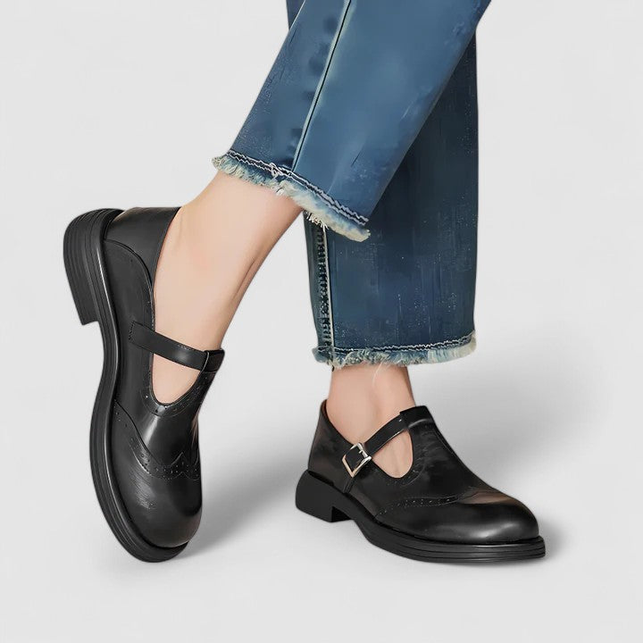 Mary Jane Schuhe für Damen - Klassisch, Leder, Bequem