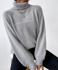 Elegante dames rullekrave sweater til stilfuld komfort