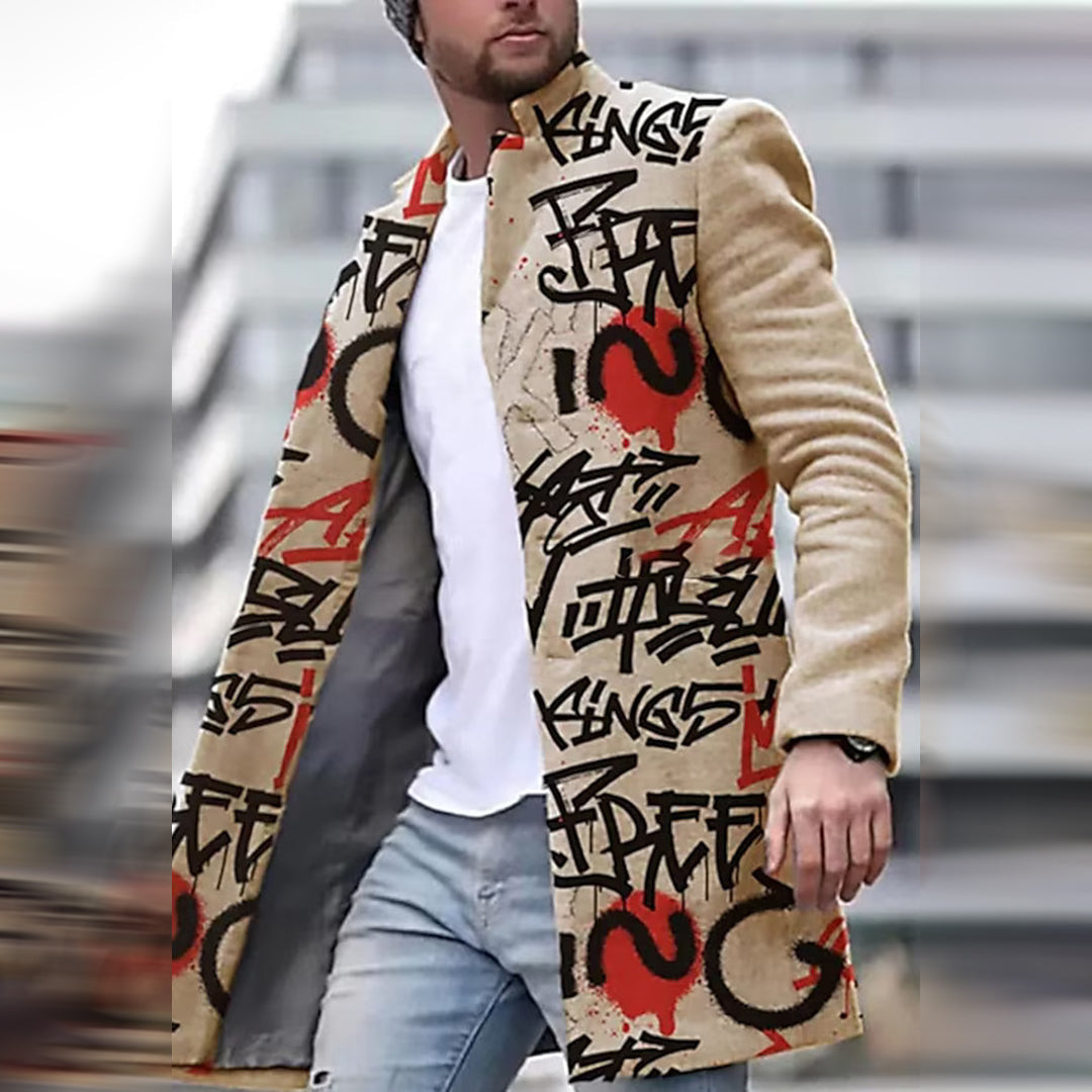 Herren Modejacke - Einzigartiges Abstraktes Muster, Laurent