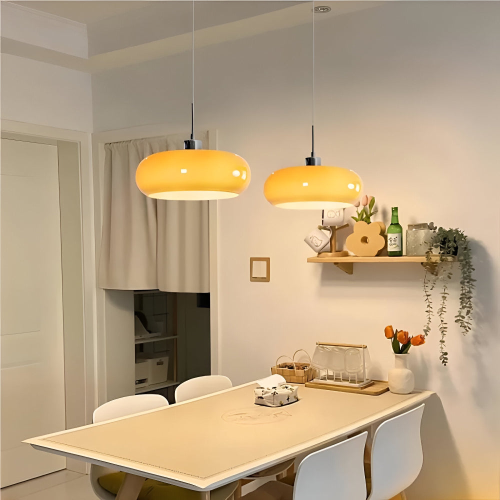 Cirquella Bauhaus Glas-Pendelleuchte - Rundes Design