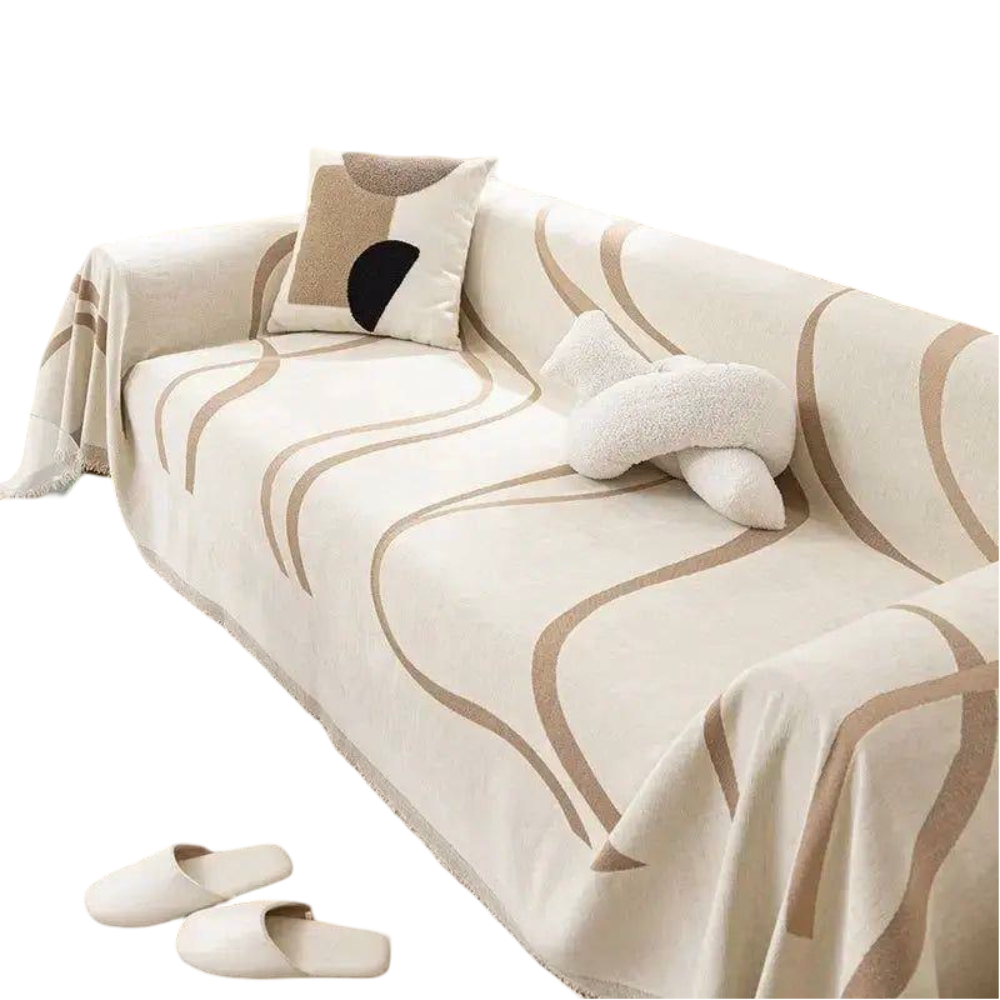 RevaThrow - Luxuriöser Chenille-Baumwoll-Sofabezug mit praktischer Wendefunktion für stilvolle Komfortmomente