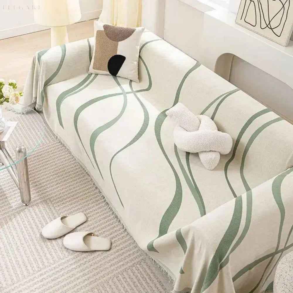 RevaThrow - Luxuriöser Chenille-Baumwoll-Sofabezug mit praktischer Wendefunktion für stilvolle Komfortmomente