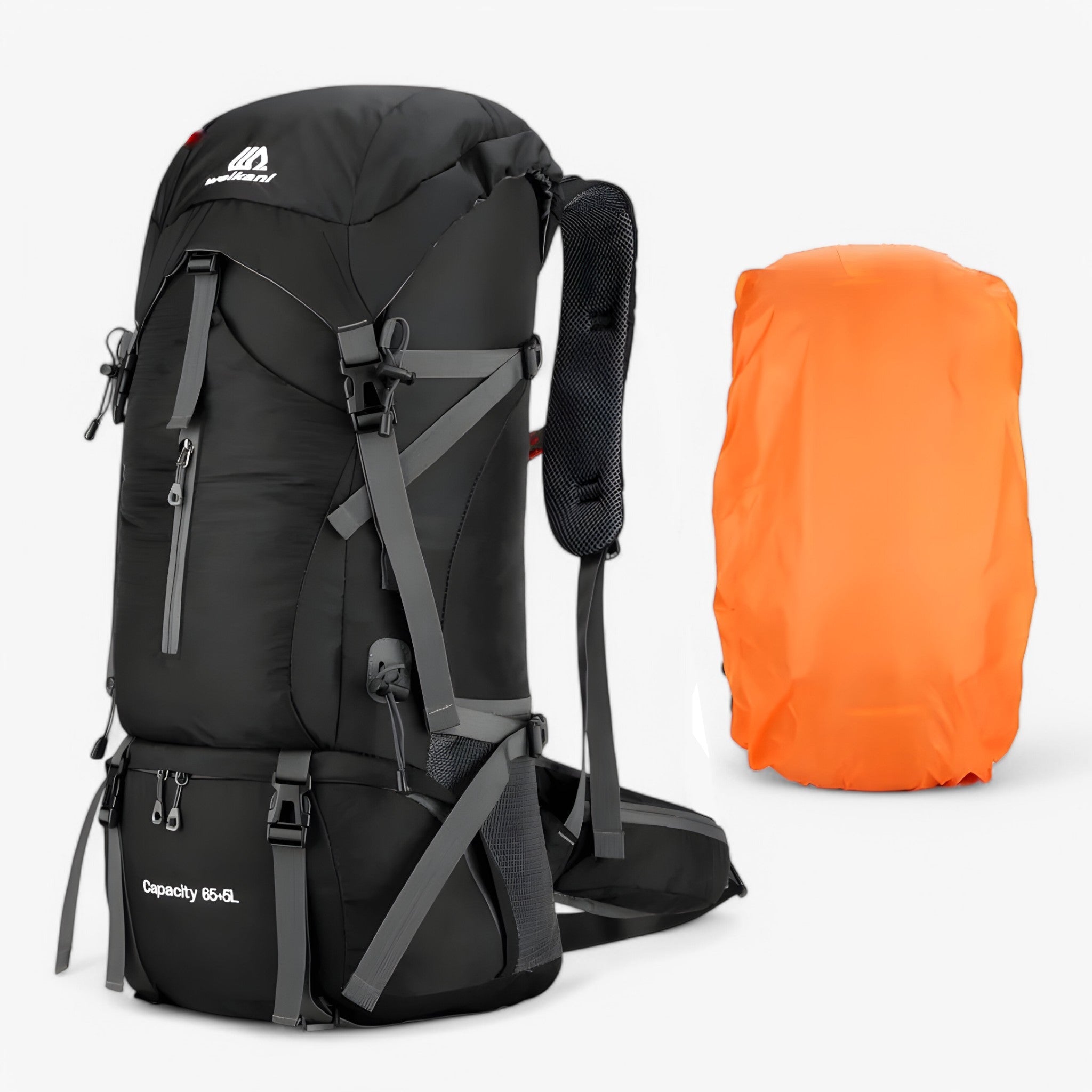 Robuster 70L Campingrucksack mit Regenschutz 1