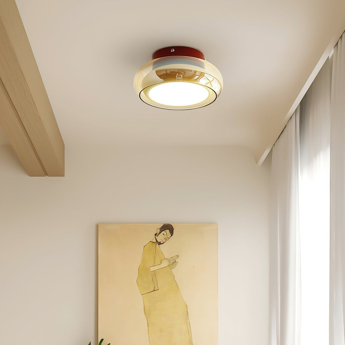 Retro Glas LED-Deckenleuchte - 3 Farbtemperaturen