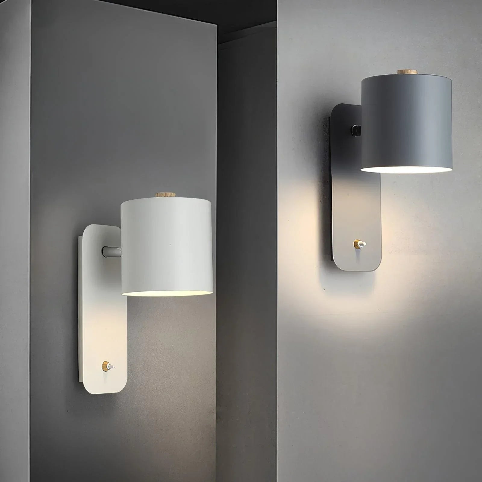 Velanira - Moderne zylinderförmige Wandleuchte mit Stecker für einfache Installation