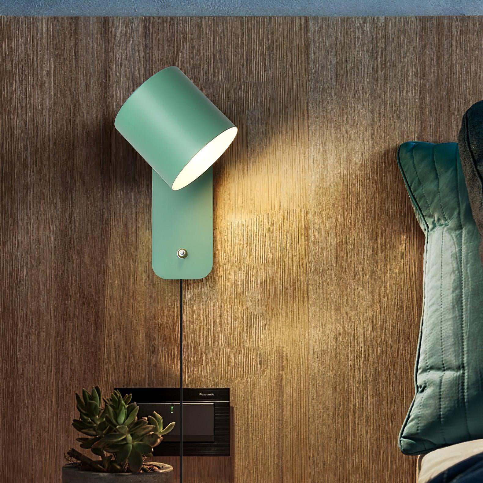 Velanira - Moderne zylinderförmige Wandleuchte mit Stecker für einfache Installation