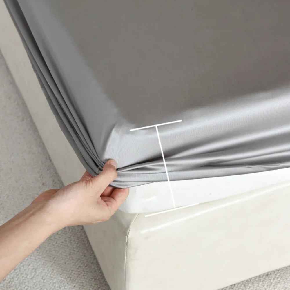 Royalis - Luxuriöses Maulbeerseiden-Spannbettlaken für höchsten Schlafkomfort