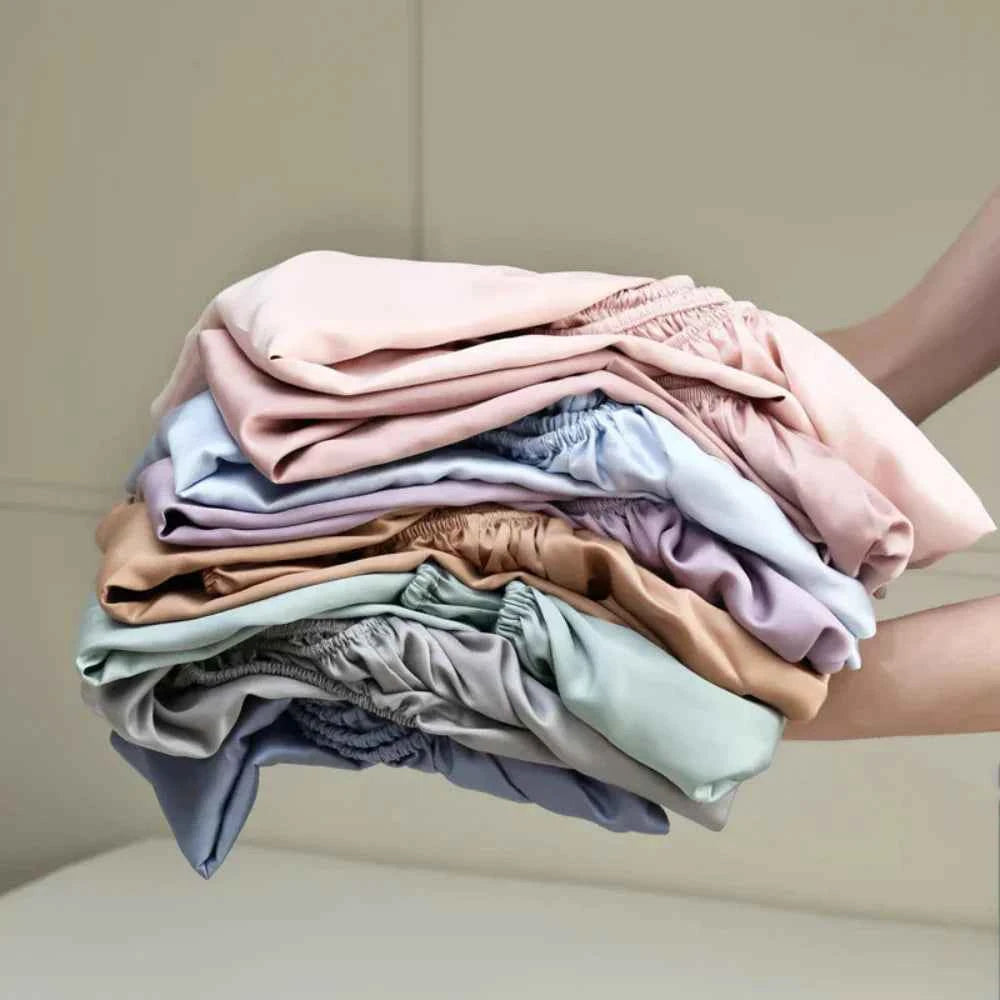 Royalis - Luxuriöses Maulbeerseiden-Spannbettlaken für höchsten Schlafkomfort