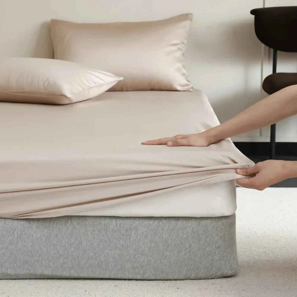 Royalis - Luxuriöses Maulbeerseiden-Spannbettlaken für höchsten Schlafkomfort