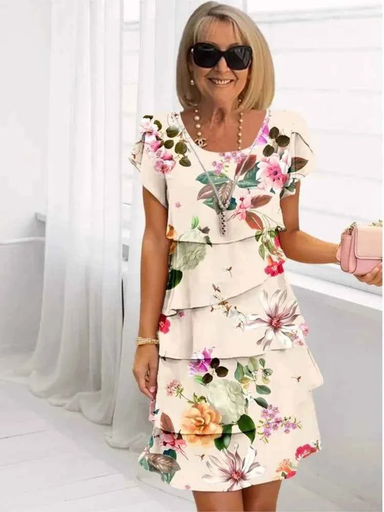 Helena | Elegantes Komfort-Rüschenkleid