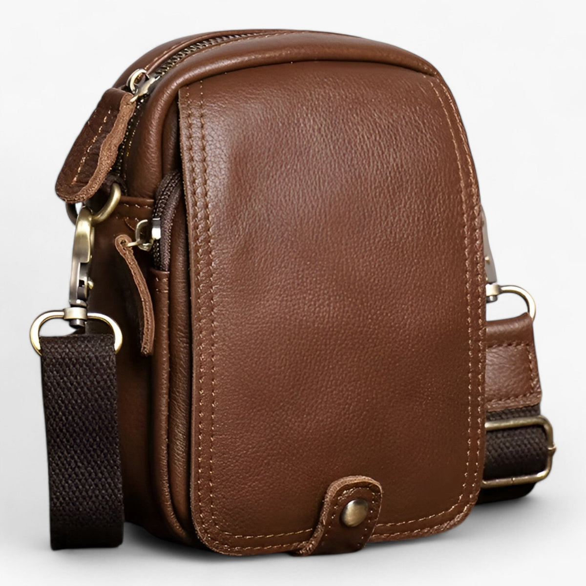 Leichte Retro Ochsenleder Pendlertasche