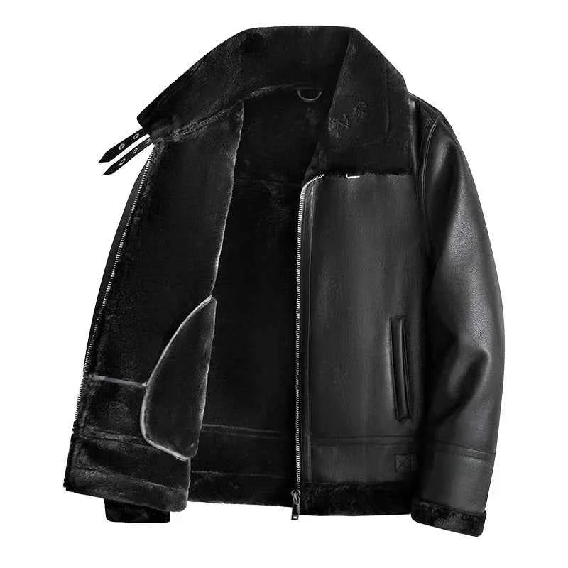 Elegante und klassische Lederfliegerjacke