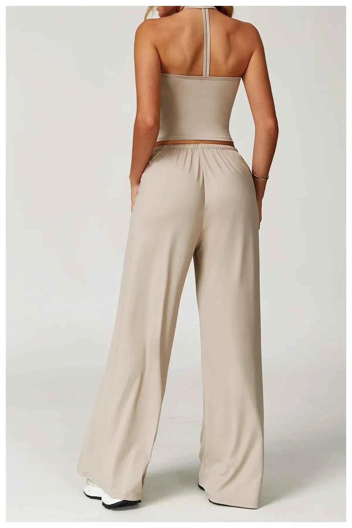 Eleanor Damen Winter Casual-Hosen mit weitem Bein und lockerer Passform