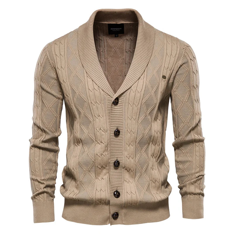 Ezra | Schlichter Herren-Cardigan mit Knopfdetails für einen eleganten Look