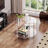 Stilvolle Minimalistische Acryl Beistelltisch mit Luxuriösem Tragbarem Design