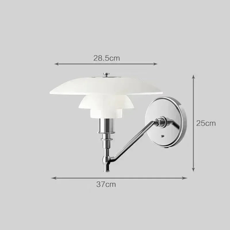 Eosphoros - Schlanke moderne Wandleuchte aus langlebigem Metall für einen eleganten Einrichtungsstil