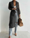 Elegant moderigtig trenchcoat til damer