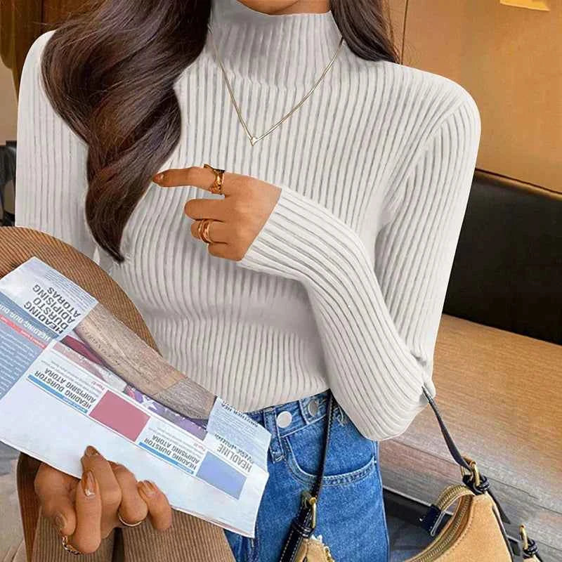 Stilvoller Damen-Rollkragenpullover für modernen Komfort