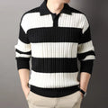 Uldpullover Axel med snoet strik til en varm og elegant stil