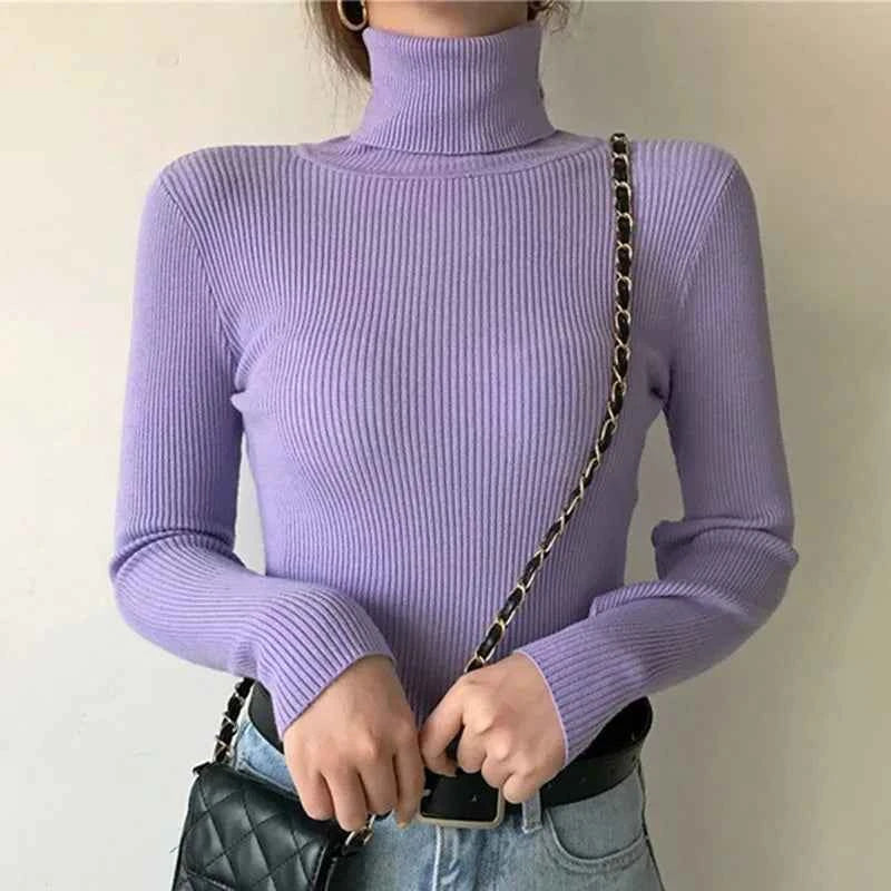 Stilvoller Damen-Rollkragenpullover für modernen Komfort