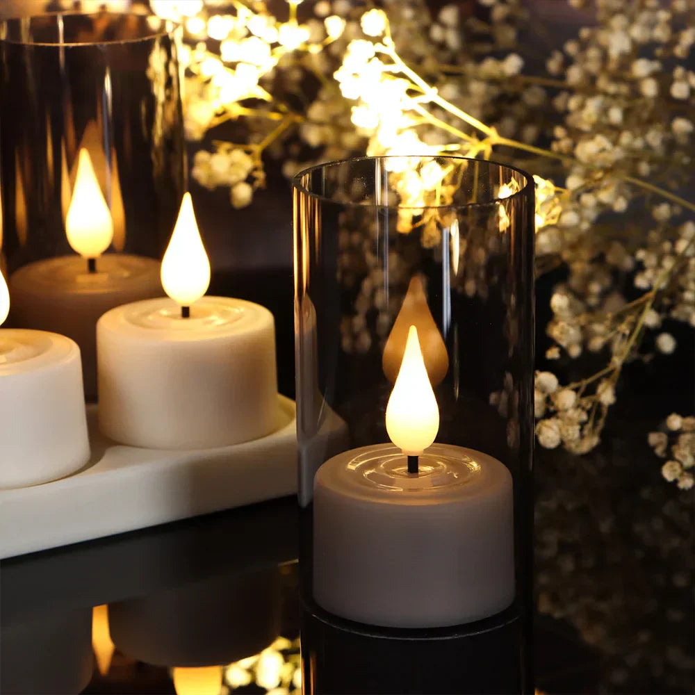 Flickerflex - Flackerkerzen LED mit Flammenloser Beleuchtung für eine Elegante und Sichere Dekoration