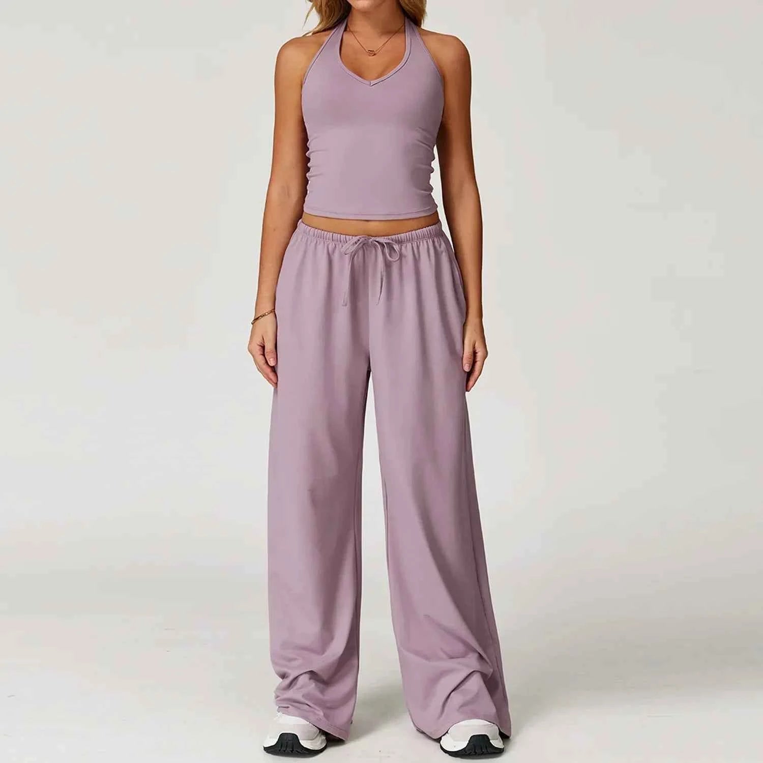 Eleanor Damen Winter Casual-Hosen mit weitem Bein und lockerer Passform