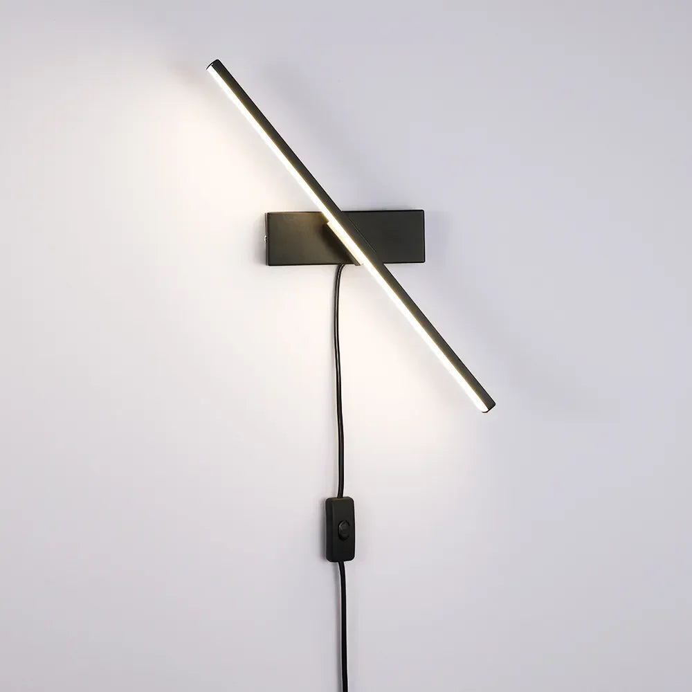 Palessa - Anpassbare Nordic LED-Wandleuchte mit Stecker für stilvolle und helle Innenraumbeleuchtung
