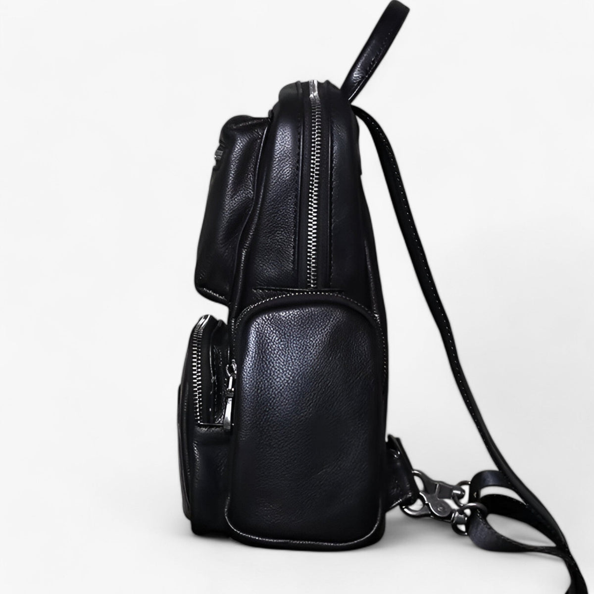 Herren 2-in-1 Leder Brusttasche und Rucksack