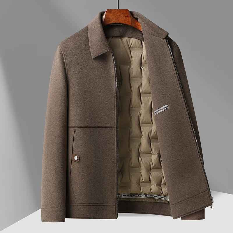 Elegante Heritage-Flanell-Wolljacke
