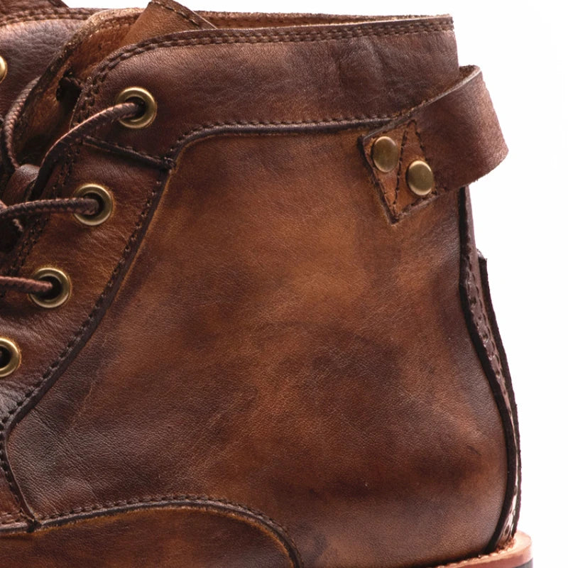 WYATT - Herrenschuhe im Retro-Stil mit runder Zehenpartie, kombiniert Eleganz und Komfort