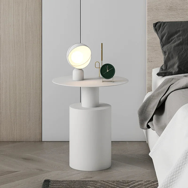 Orythea - Stilvoller Moderner Runder Beistelltisch mit Minimalistischem Design für das Schlafzimmer