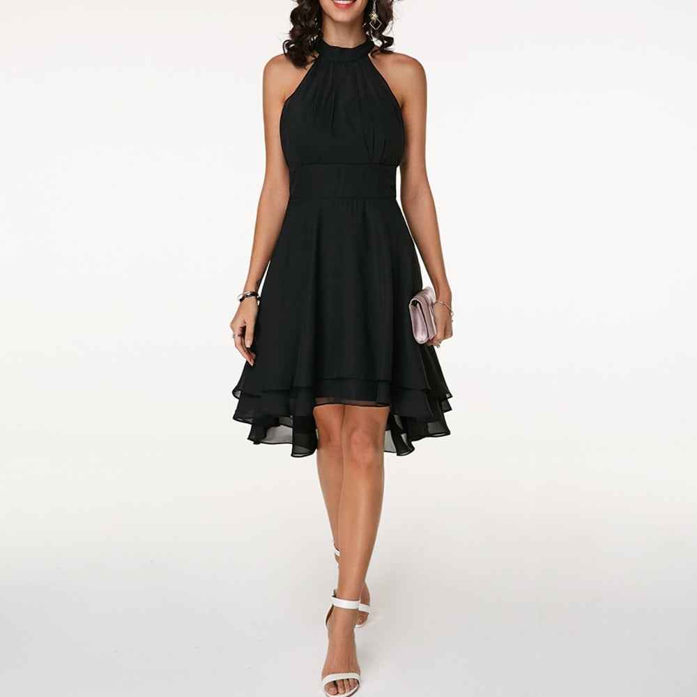Midikleid Damen elegant - Fließender Schnitt mit Rüschendetails