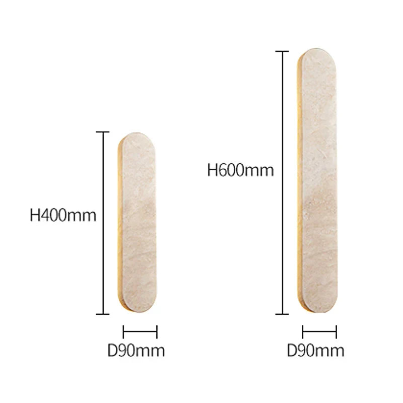 Thalyn - Elegante Wabi Sabi LED Wandlampe IP65 für minimalistisches Design