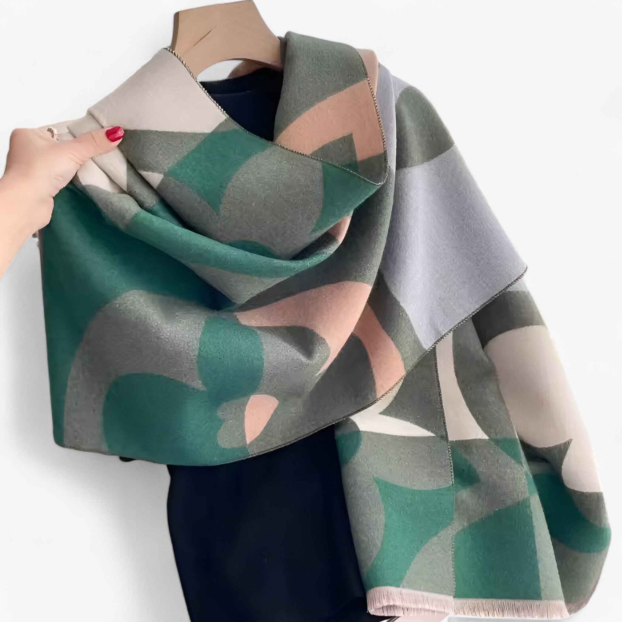 Livia Pashmina-Schal mit Blumenmuster – warme Eleganz für Herbst und Winter