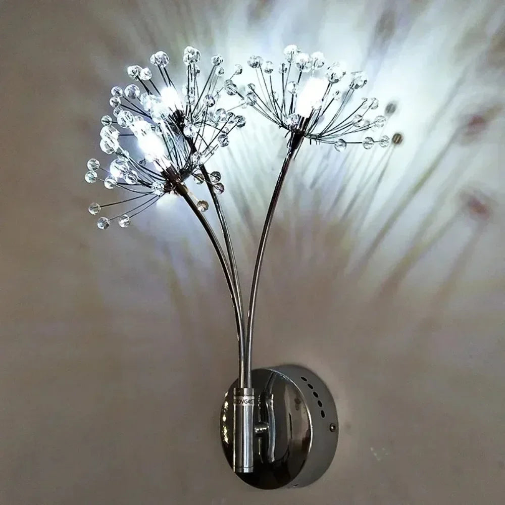Lustrae - Elegante Moderne Minimalistische Kristall-Karottenblume Wandleuchte für eine stilvolle Einrichtung