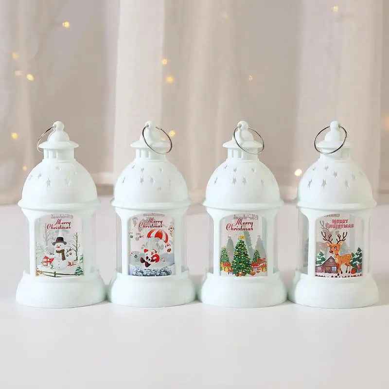 SantaGlow - Festliche LED-Laternen mit Weihnachtsmannmotiv für eine gemütliche Weihnachtsstimmung