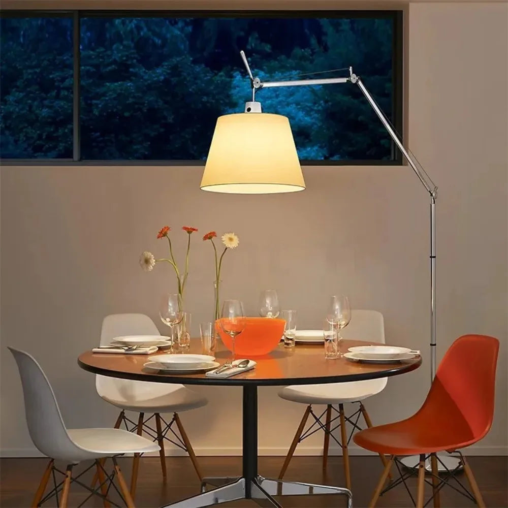 Selinara – Elegante koreanische Stehlampe mit langem Arm für Beleuchtung und Dekoration