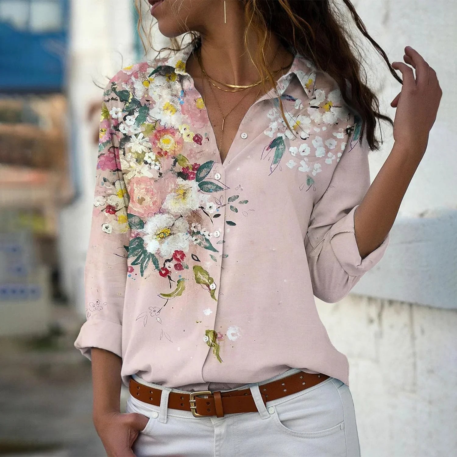 Iravella Legere Druckbluse für einen stilvollen Alltagslook