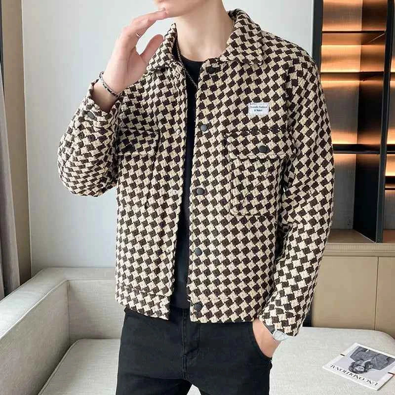 Giovanni Russo Elegante Tweed-Jacke für einen Anspruchsvollen Stil