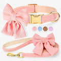 Sød Rosa Halsbånd und Snor Set für Små und Mellemstore Hunde
