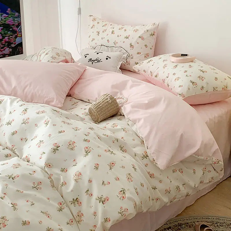 Seraphora - Luxuriös Weiches Blumen Bettwäsche-Set für Ultimen Komfort