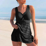 Anna gemustertes Tankini-Set - schmeichelhafte Bademode mit auffälligem Muster