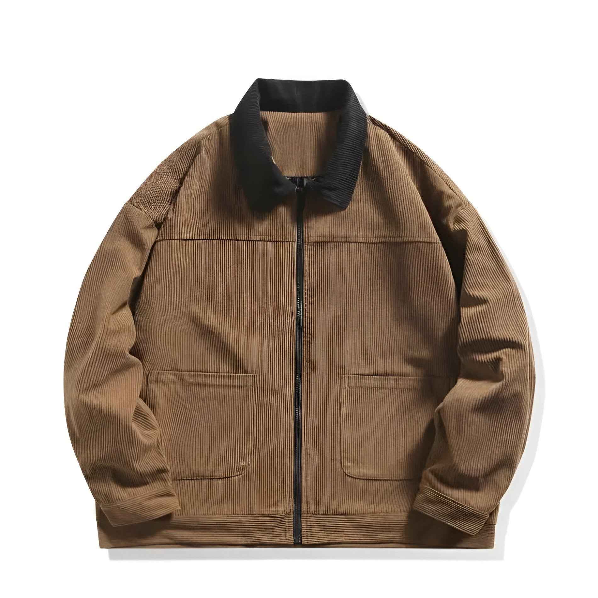 Montana Bekleidung Gestepptes Steppjacke mit Blockstreifen aus Cordo