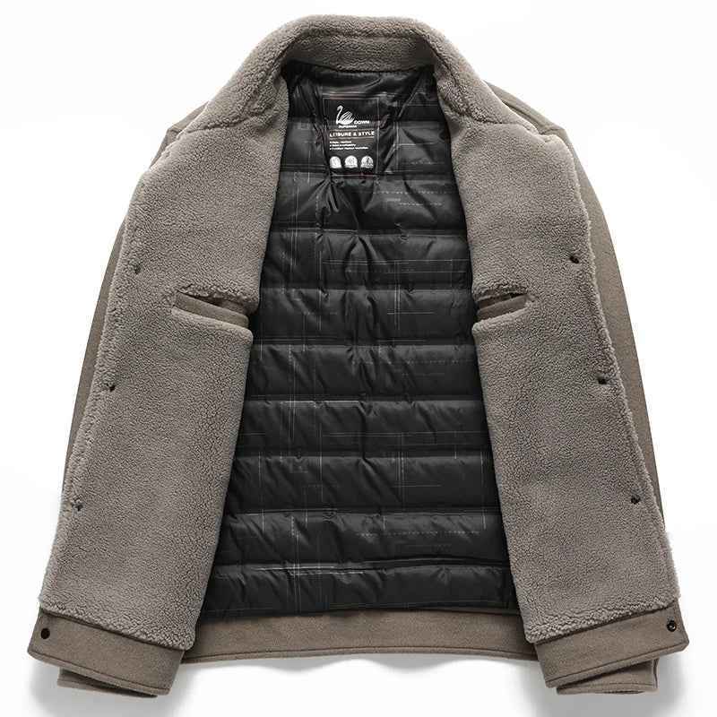 Elegante und warme Rhode Wolljacke