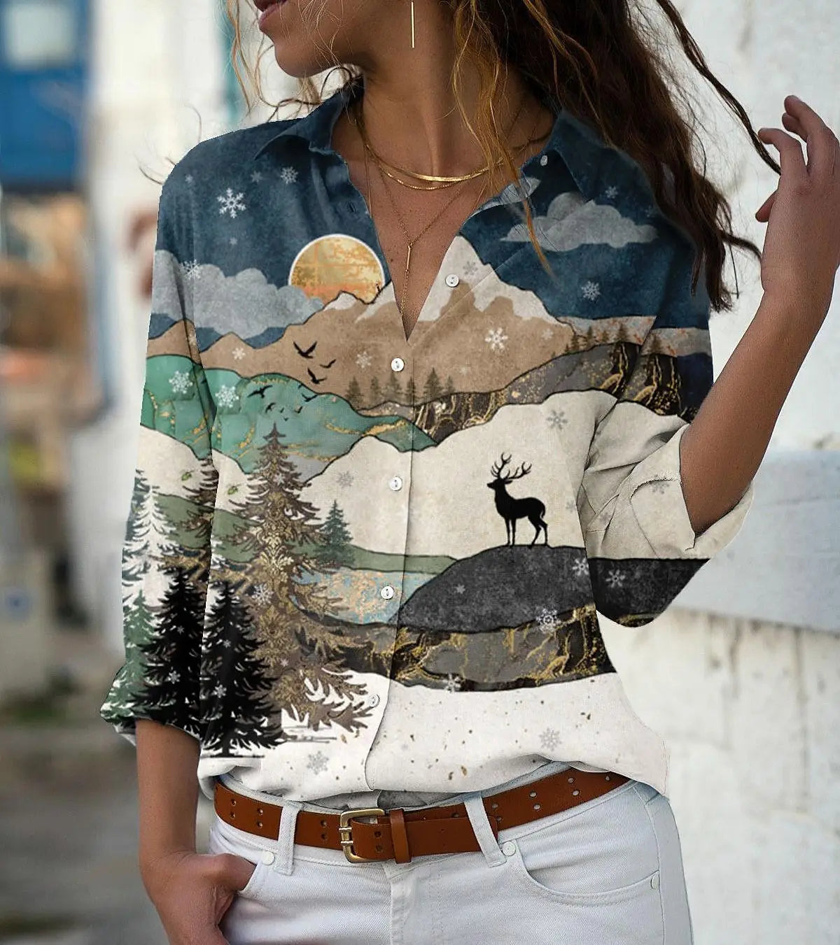 Iravella Legere Druckbluse für einen stilvollen Alltagslook