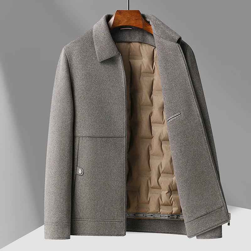 Elegante Heritage-Flanell-Wolljacke
