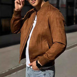 Lässige Eleganz: Marc Romano Wildleder-Bomberjacke